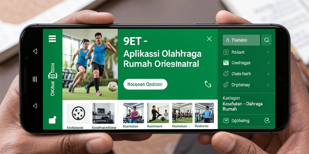Screenshot antarmuka 9ET yang menampilkan pilihan latihan rumah.