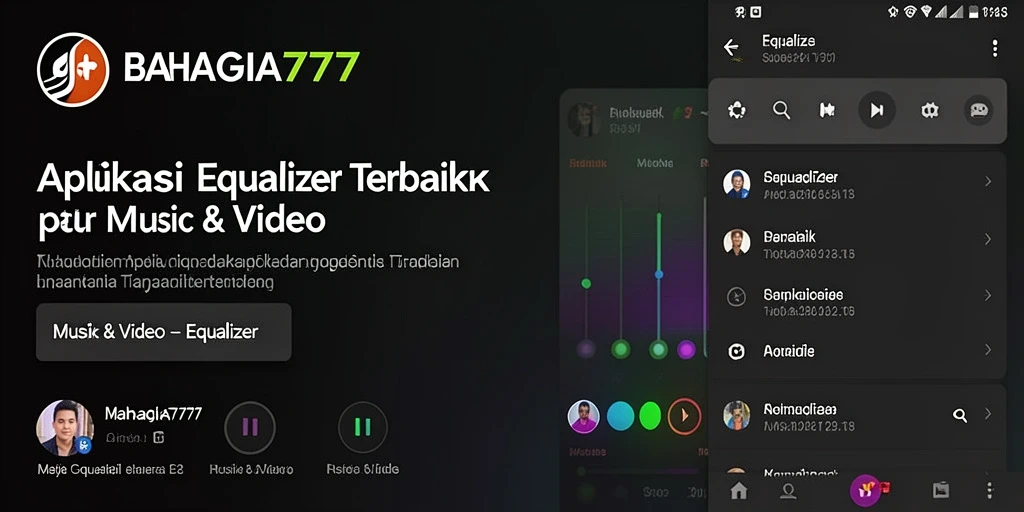 Antarmuka BAHAGIA777 yang menampilkan fitur Equalizer yang mudah digunakan.