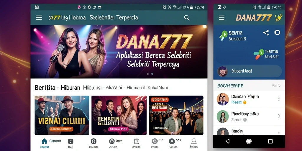 Tampilan antarmuka DANA777 yang modern dan informatif.