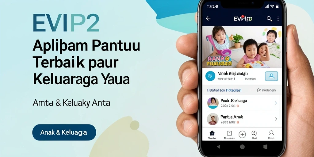 Tampilan antarmuka EVIP2 yang menarik dan mudah digunakan untuk memantau anak.