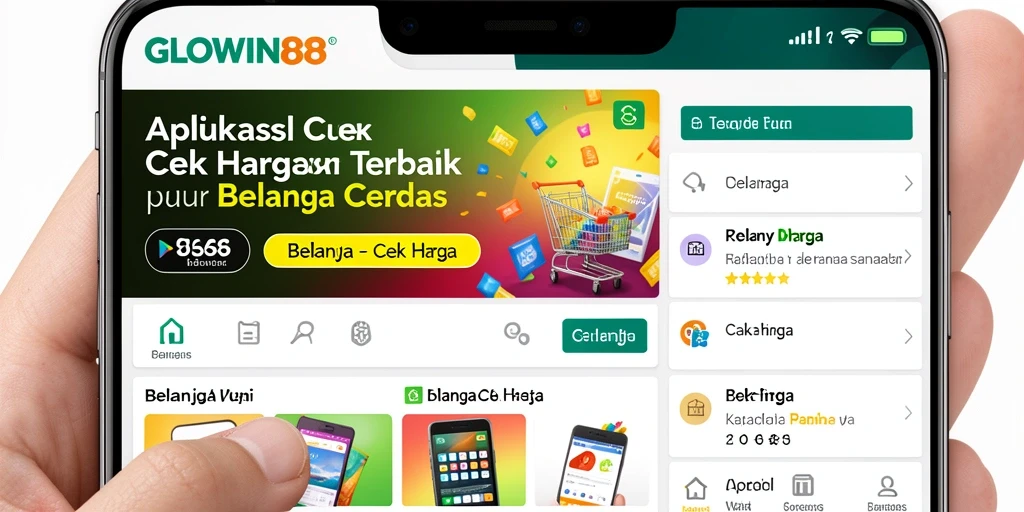 Tampilan antarmuka GLOWIN88 untuk cek harga produk.