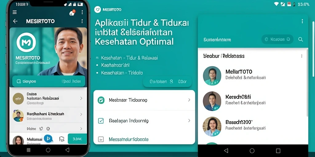 Antarmuka aplikasi MESIRTOTO yang menenangkan dan mudah digunakan.