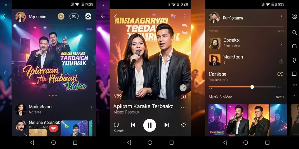 Antarmuka V89 yang sederhana dan fungsional untuk pengalaman karaoke.
