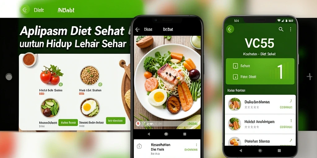 Antarmuka VC55 yang sederhana dan mudah digunakan untuk Diet Sehat.