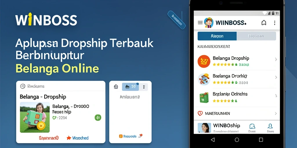 Antarmuka aplikasi WINBOSS untuk keperluan Dropship yang menarik dan user-friendly.