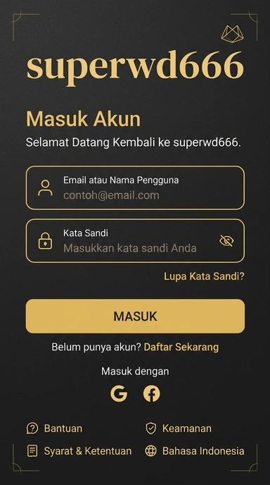 Masuk ke Akun superwd666 Anda dengan Mudah